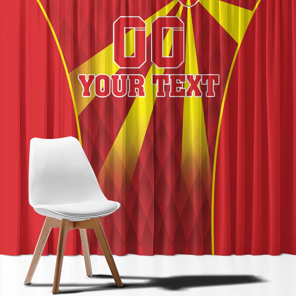 Custom Macedonia Football Window Curtain Come On Lavovi - Wonder Print Shop