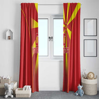 Custom Macedonia Football Window Curtain Come On Lavovi - Wonder Print Shop