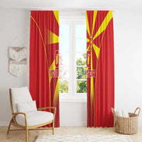 Custom Macedonia Football Window Curtain Come On Lavovi - Wonder Print Shop