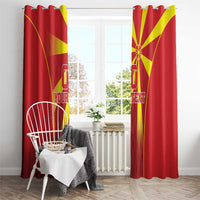 Custom Macedonia Football Window Curtain Come On Lavovi - Wonder Print Shop