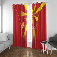 Custom Macedonia Football Window Curtain Come On Lavovi - Wonder Print Shop