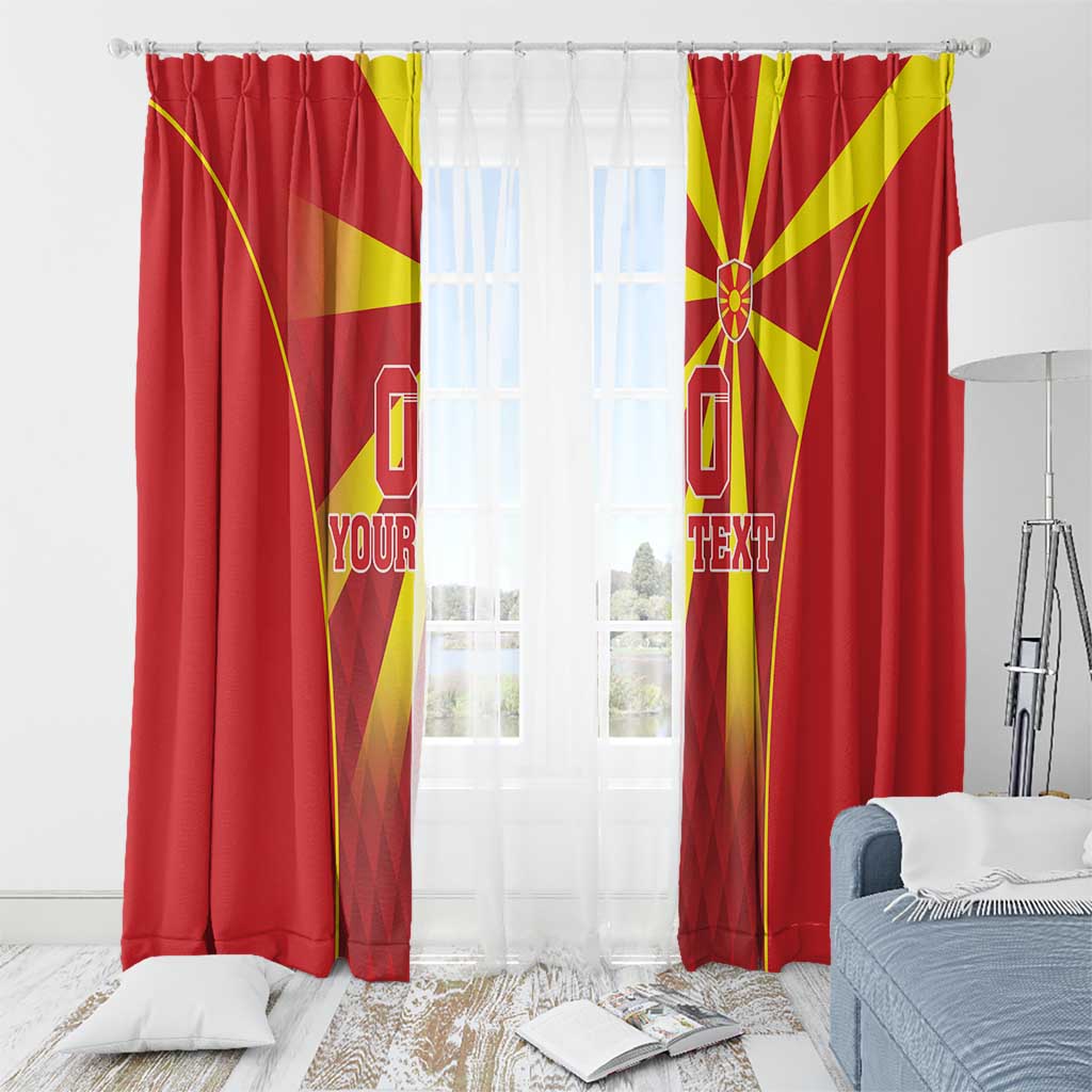 Custom Macedonia Football Window Curtain Come On Lavovi - Wonder Print Shop