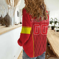 Custom Macedonia Football Women Casual Shirt Come On Lavovi - Wonder Print Shop