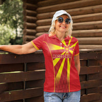 Custom Macedonia Football Women Polo Shirt Come On Lavovi - Wonder Print Shop