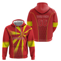 Custom Macedonia Football Zip Hoodie Come On Lavovi - Wonder Print Shop