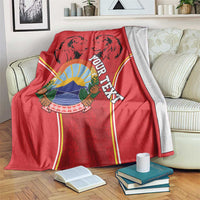 Personalized Macedonia Lion Blanket National Emblem - Wonder Print Shop