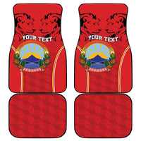 Personalized Macedonia Lion Car Mats National Emblem - Wonder Print Shop