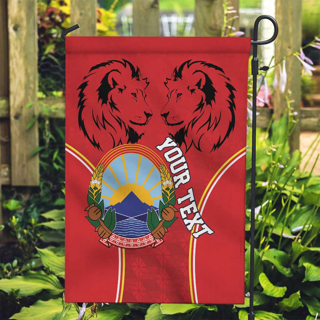 Personalized Macedonia Lion Garden Flag National Emblem - Wonder Print Shop