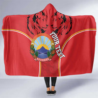 Personalized Macedonia Lion Hooded Blanket National Emblem - Wonder Print Shop