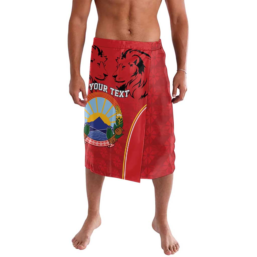 Personalized Macedonia Lion Lavalava National Emblem - Wonder Print Shop