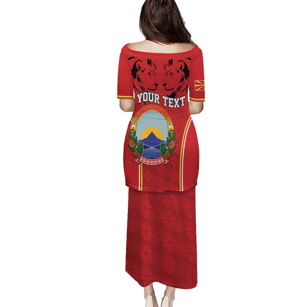 Personalized Macedonia Lion Puletasi National Emblem - Wonder Print Shop