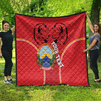 Personalized Macedonia Lion Quilt National Emblem - Wonder Print Shop
