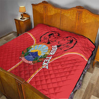 Personalized Macedonia Lion Quilt National Emblem - Wonder Print Shop