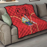 Personalized Macedonia Lion Quilt National Emblem - Wonder Print Shop