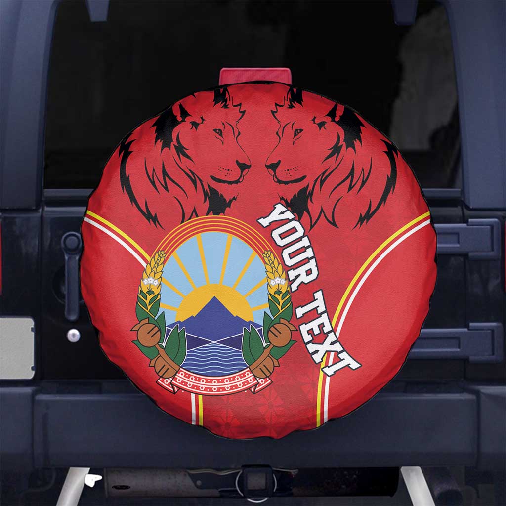 Personalized Macedonia Lion Spare Tire Cover National Emblem - Wonder Print Shop