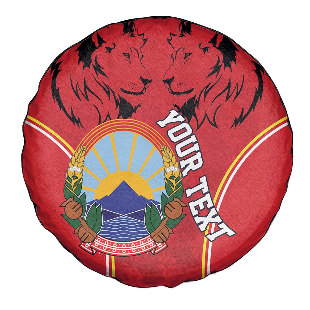 Personalized Macedonia Lion Spare Tire Cover National Emblem - Wonder Print Shop