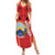 Personalized Macedonia Lion Summer Maxi Dress National Emblem - Wonder Print Shop