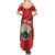 Personalized Macedonia Lion Summer Maxi Dress National Emblem - Wonder Print Shop