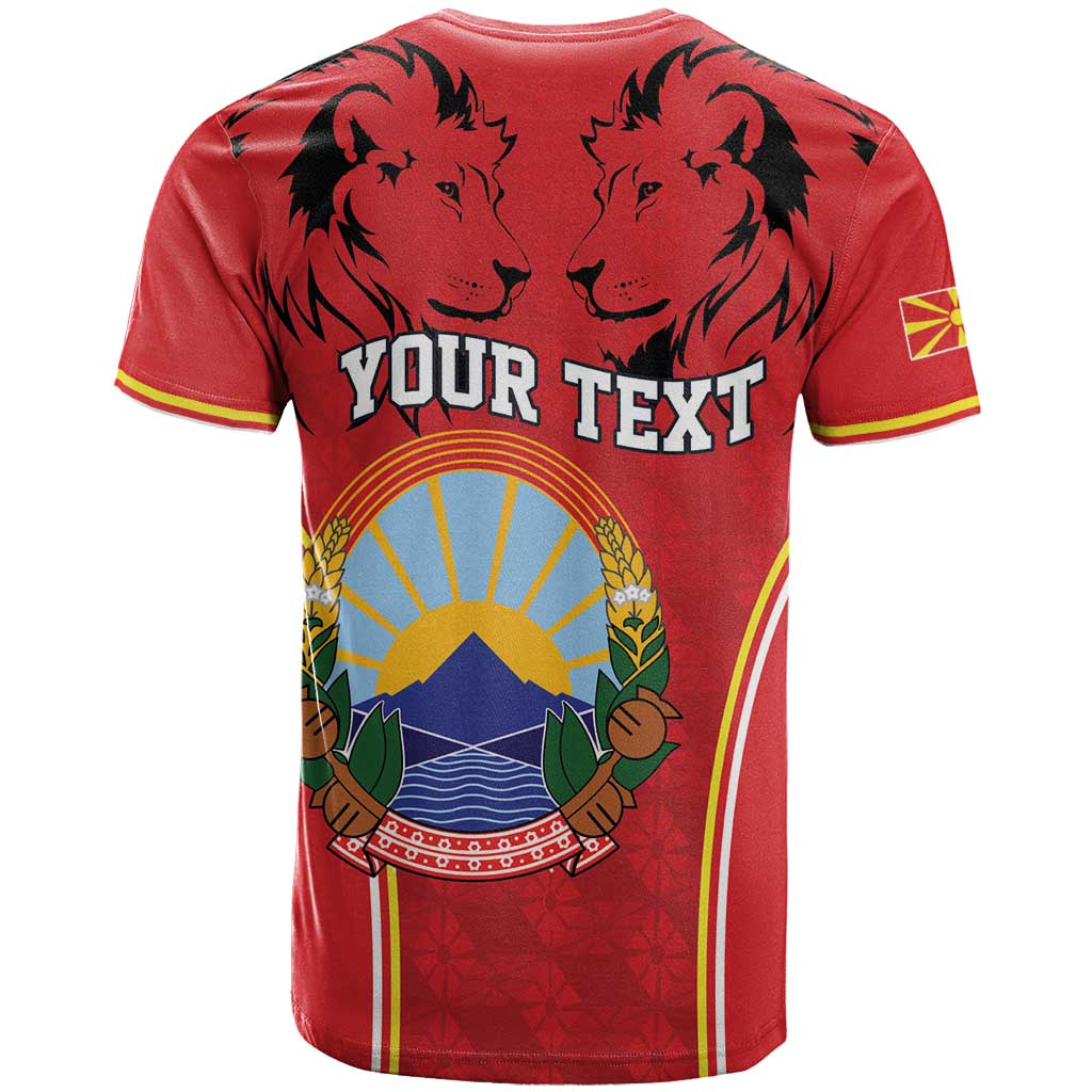 Personalized Macedonia Lion T Shirt National Emblem - Wonder Print Shop