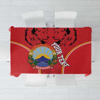 Personalized Macedonia Lion Tablecloth National Emblem - Wonder Print Shop