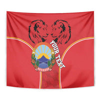 Personalized Macedonia Lion Tapestry National Emblem - Wonder Print Shop