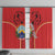Personalized Macedonia Lion Window Curtain National Emblem - Wonder Print Shop