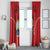 Personalized Macedonia Lion Window Curtain National Emblem - Wonder Print Shop