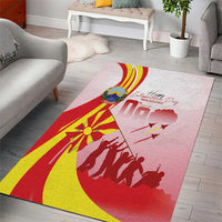 Macedonia Independence Day Area Rug Den na nezavisnosta - Wonder Print Shop