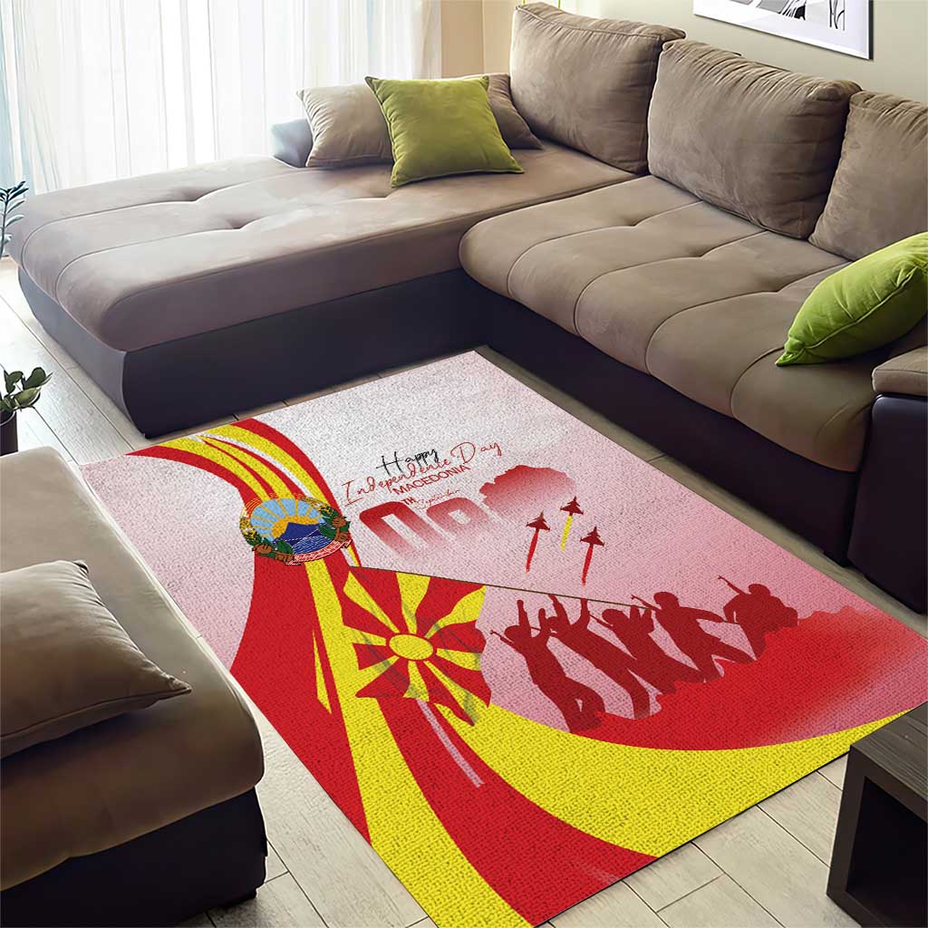 Macedonia Independence Day Area Rug Den na nezavisnosta - Wonder Print Shop