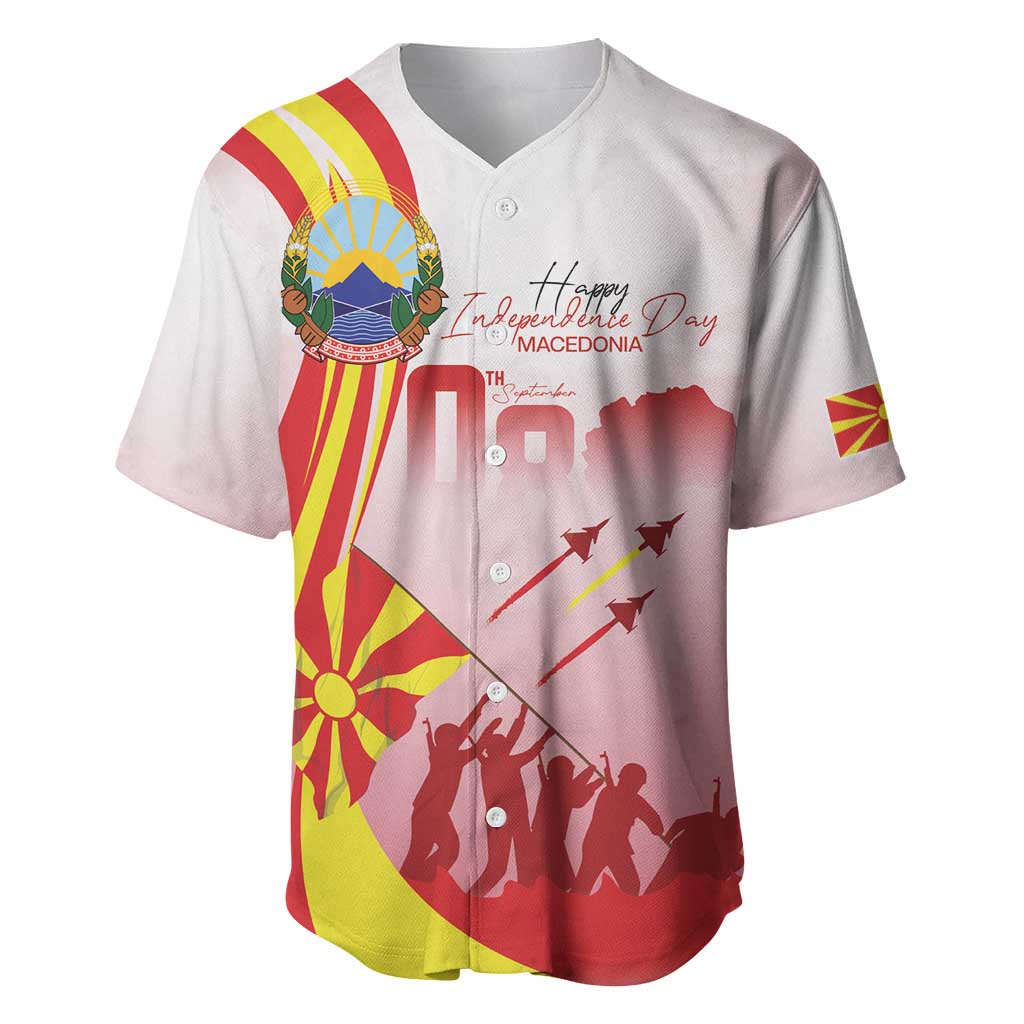 Macedonia Independence Day Baseball Jersey Den na nezavisnosta - Wonder Print Shop
