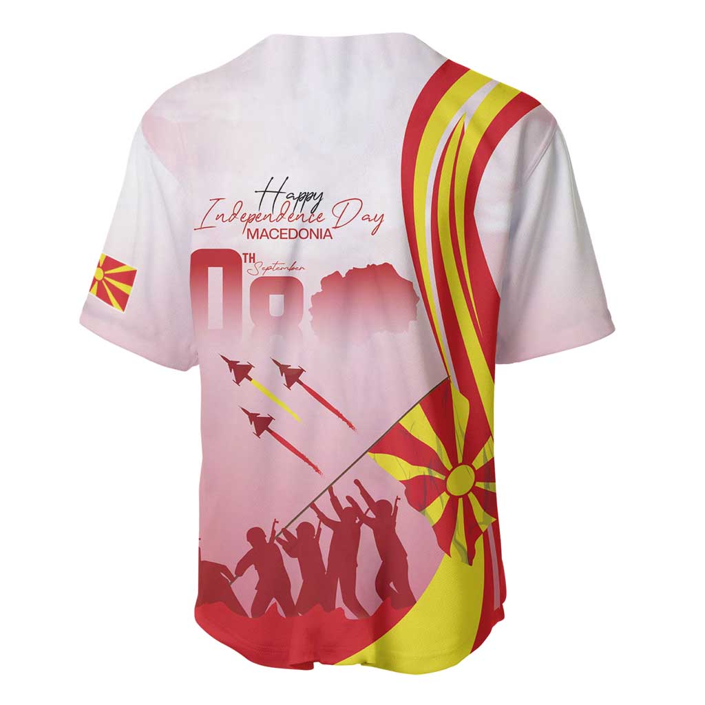 Macedonia Independence Day Baseball Jersey Den na nezavisnosta - Wonder Print Shop