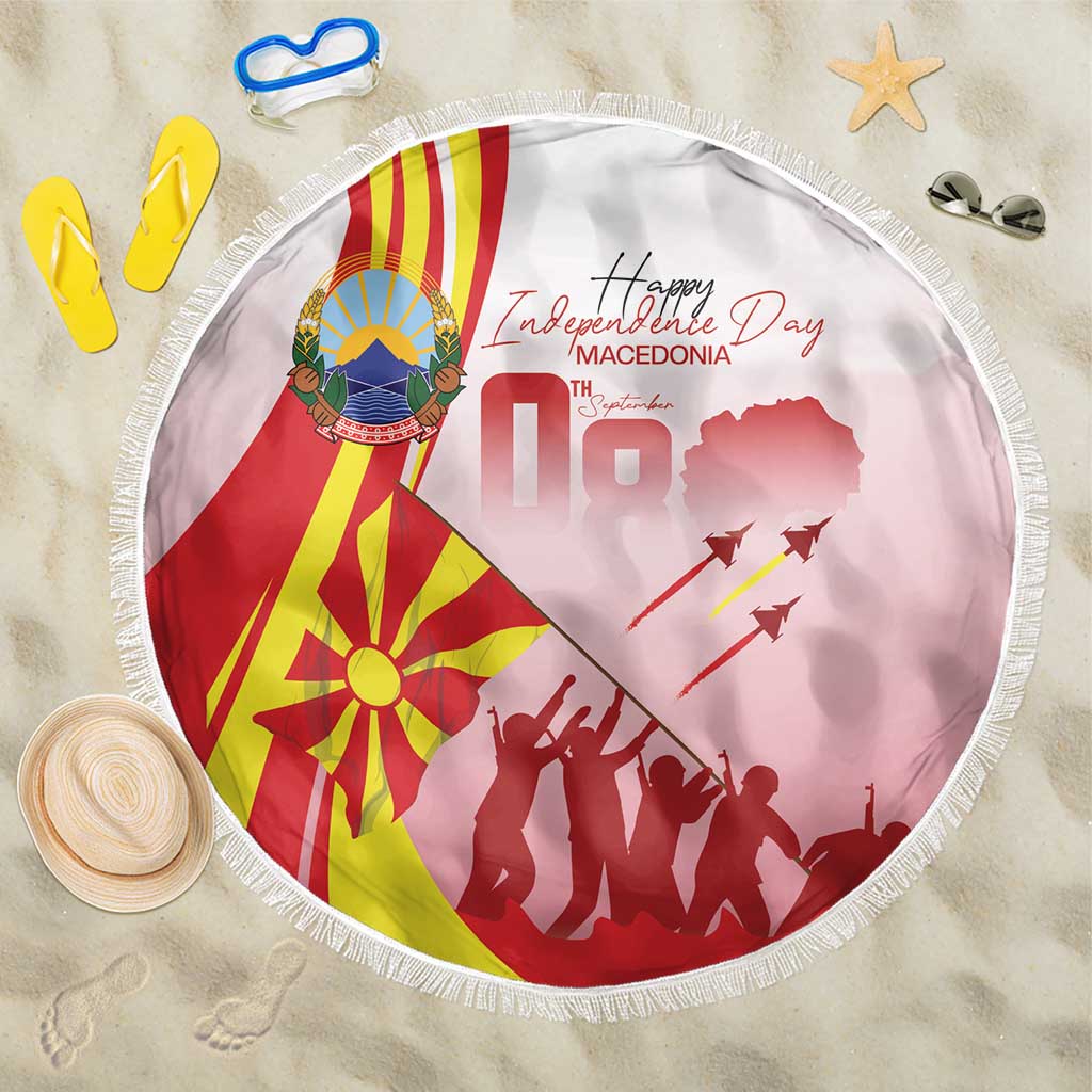 Macedonia Independence Day Beach Blanket Den na nezavisnosta - Wonder Print Shop