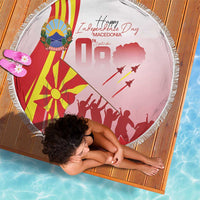 Macedonia Independence Day Beach Blanket Den na nezavisnosta - Wonder Print Shop