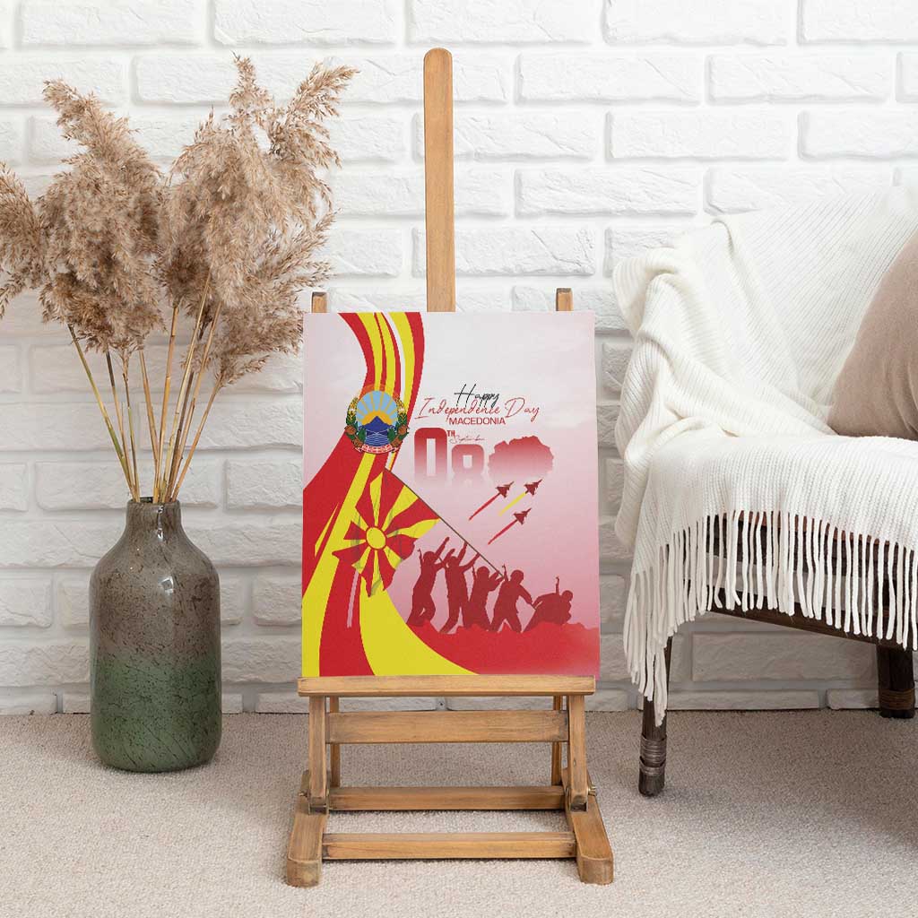 Macedonia Independence Day Canvas Wall Art Den na nezavisnosta - Wonder Print Shop