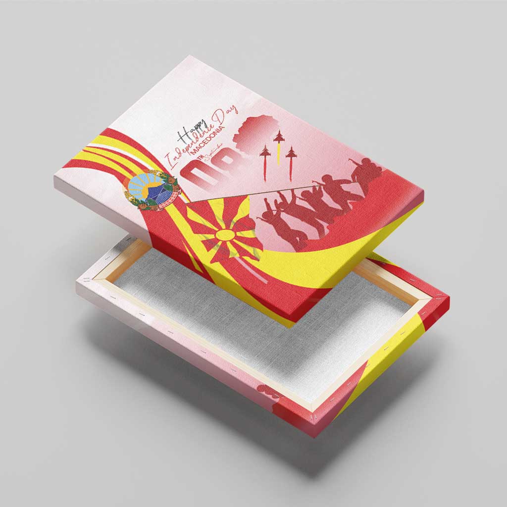 Macedonia Independence Day Canvas Wall Art Den na nezavisnosta - Wonder Print Shop