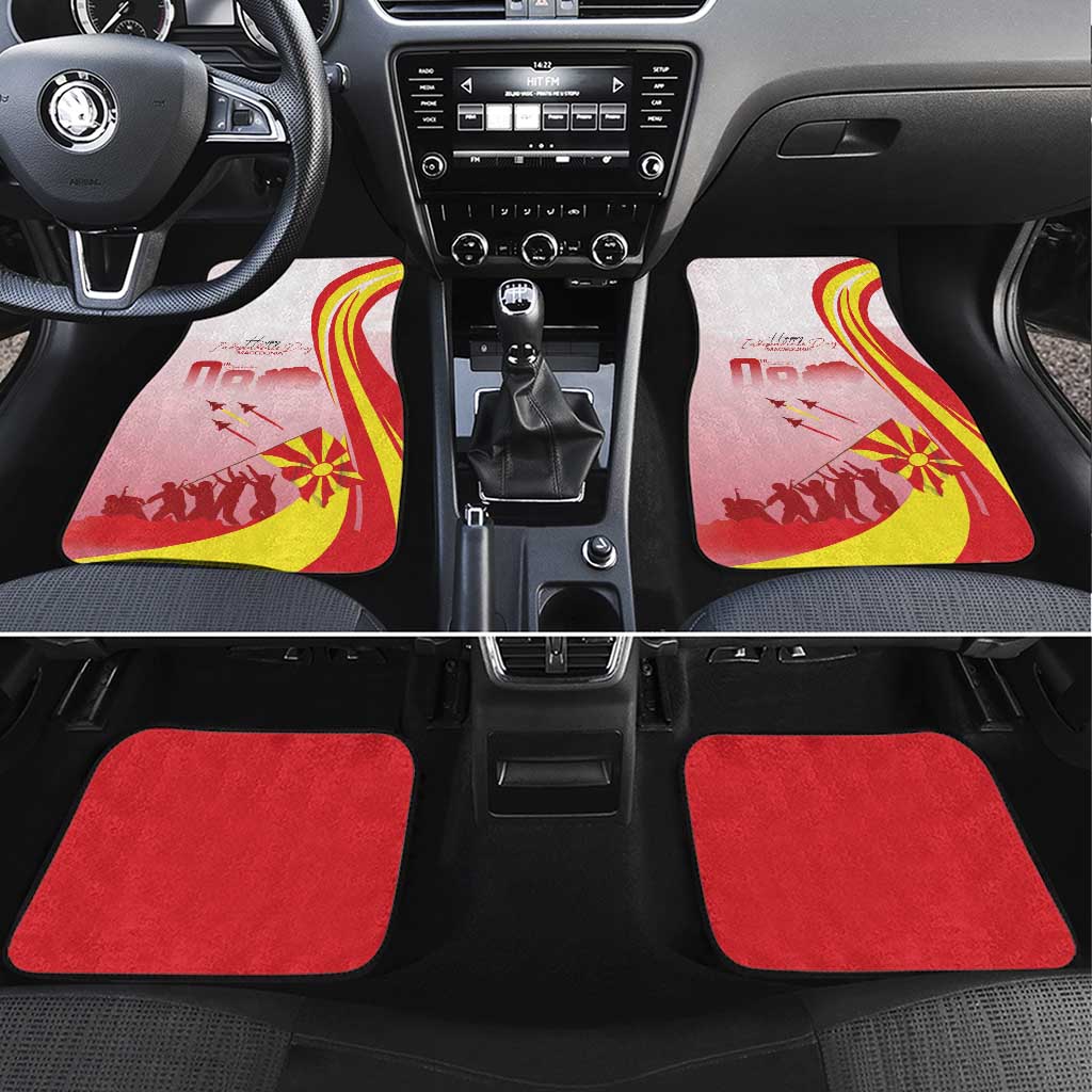 Macedonia Independence Day Car Mats Den na nezavisnosta - Wonder Print Shop