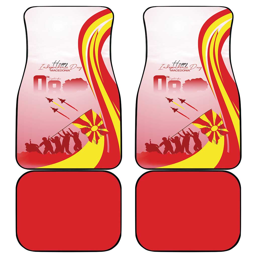 Macedonia Independence Day Car Mats Den na nezavisnosta - Wonder Print Shop