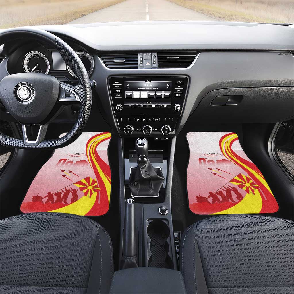 Macedonia Independence Day Car Mats Den na nezavisnosta - Wonder Print Shop