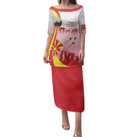 Macedonia Independence Day Family Matching Puletasi and Hawaiian Shirt Den na nezavisnosta - Wonder Print Shop