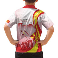 Macedonia Independence Day Family Matching Summer Maxi Dress and Hawaiian Shirt Den na nezavisnosta - Wonder Print Shop