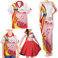 Macedonia Independence Day Family Matching Tank Maxi Dress and Hawaiian Shirt Den na nezavisnosta - Wonder Print Shop