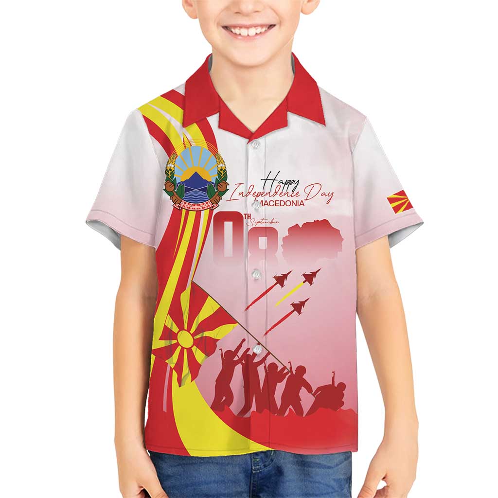 Macedonia Independence Day Family Matching Tank Maxi Dress and Hawaiian Shirt Den na nezavisnosta - Wonder Print Shop