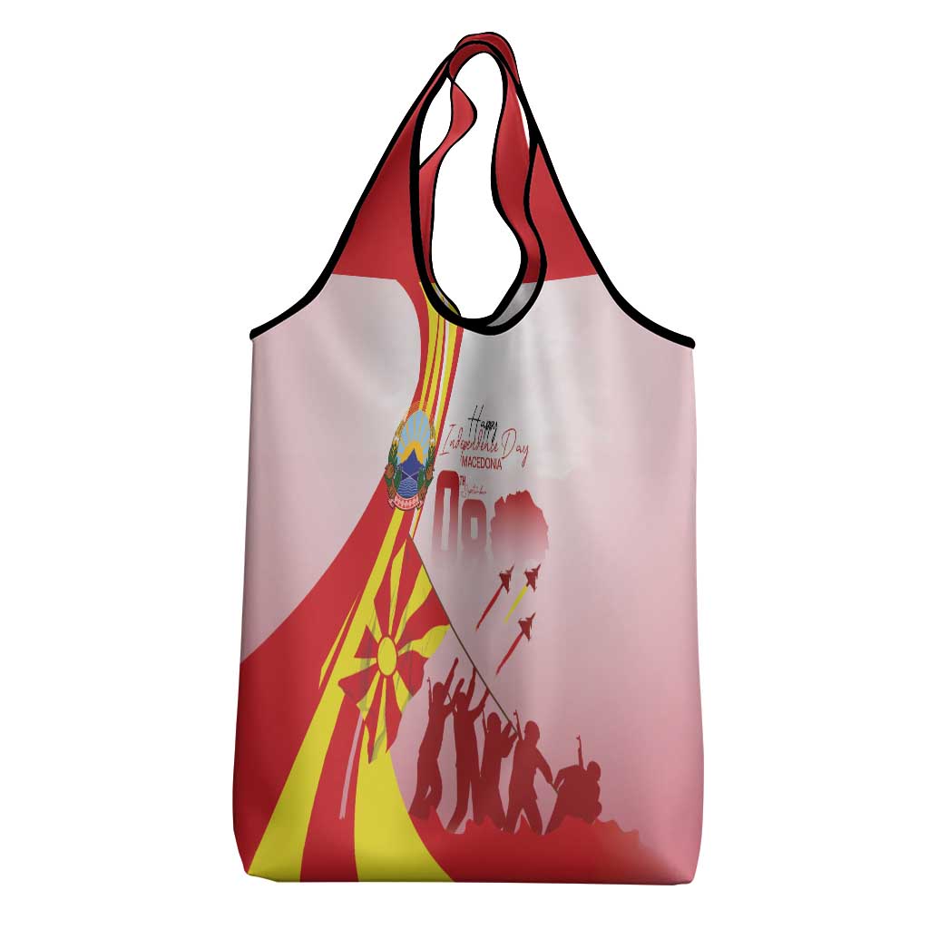 Macedonia Independence Day Grocery Bag Den na nezavisnosta - Wonder Print Shop