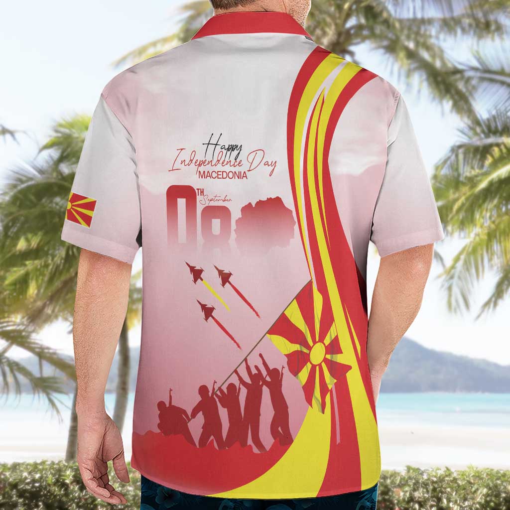 Macedonia Independence Day Hawaiian Shirt Den na nezavisnosta - Wonder Print Shop