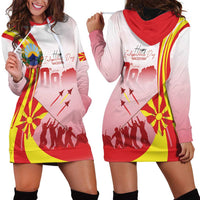 Macedonia Independence Day Hoodie Dress Den na nezavisnosta - Wonder Print Shop