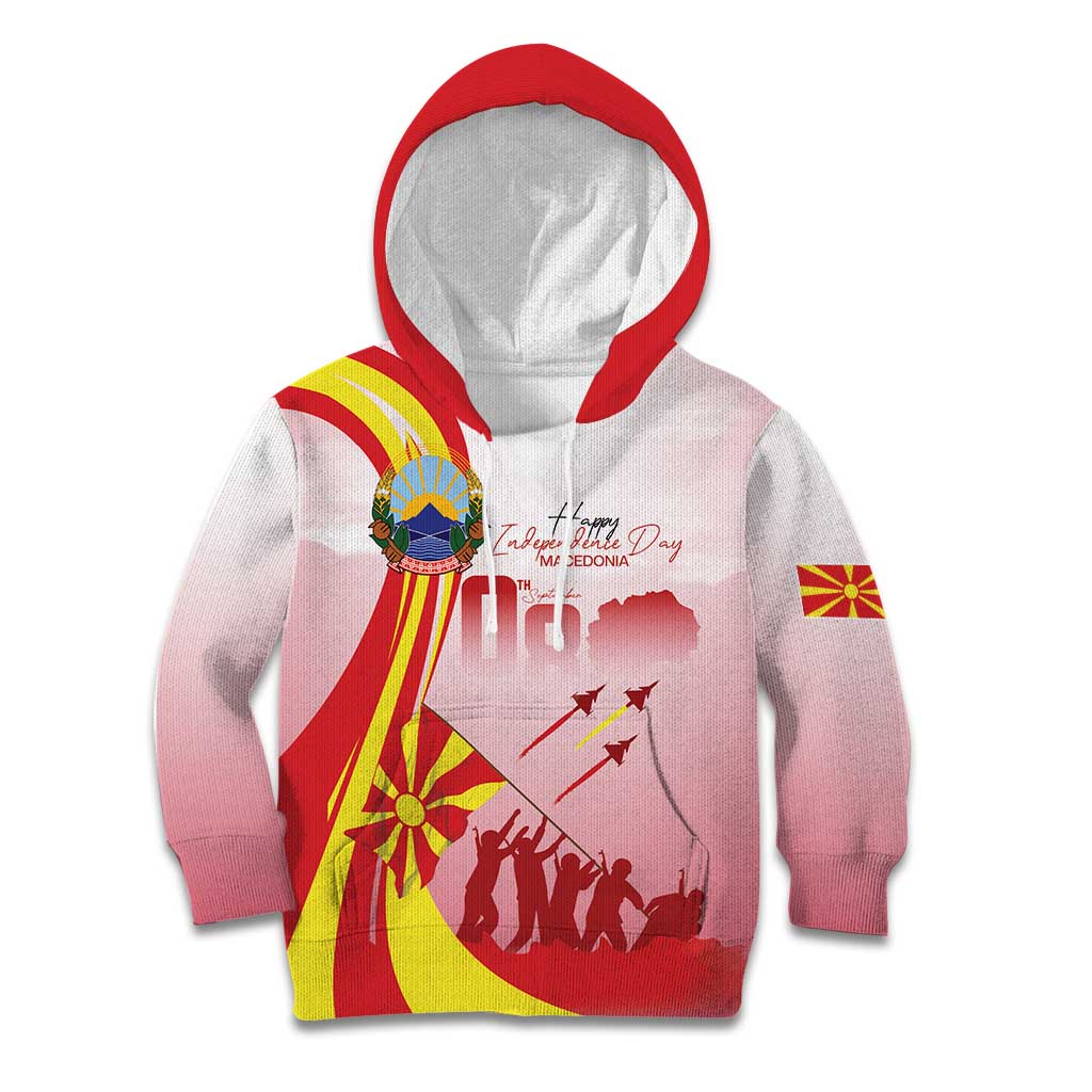 Macedonia Independence Day Kid Hoodie Den na nezavisnosta - Wonder Print Shop