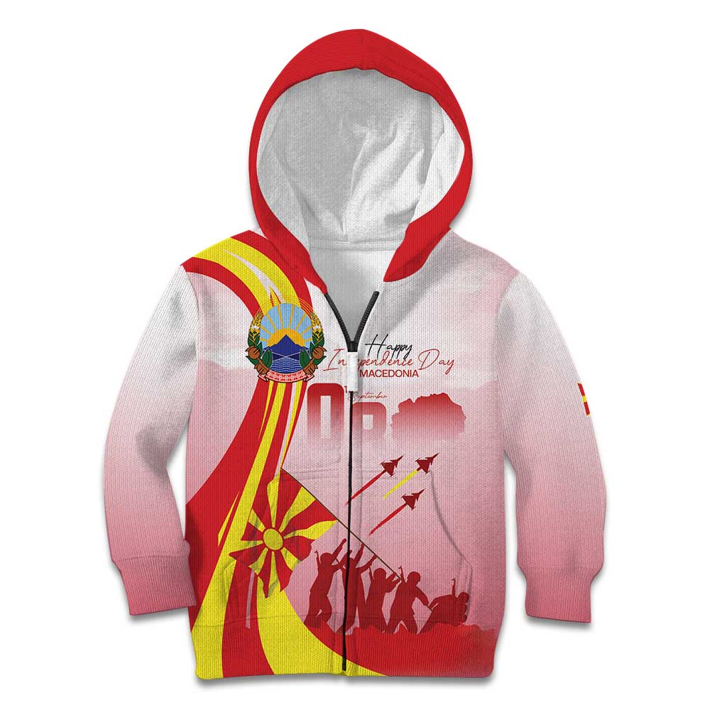 Macedonia Independence Day Kid Hoodie Den na nezavisnosta - Wonder Print Shop