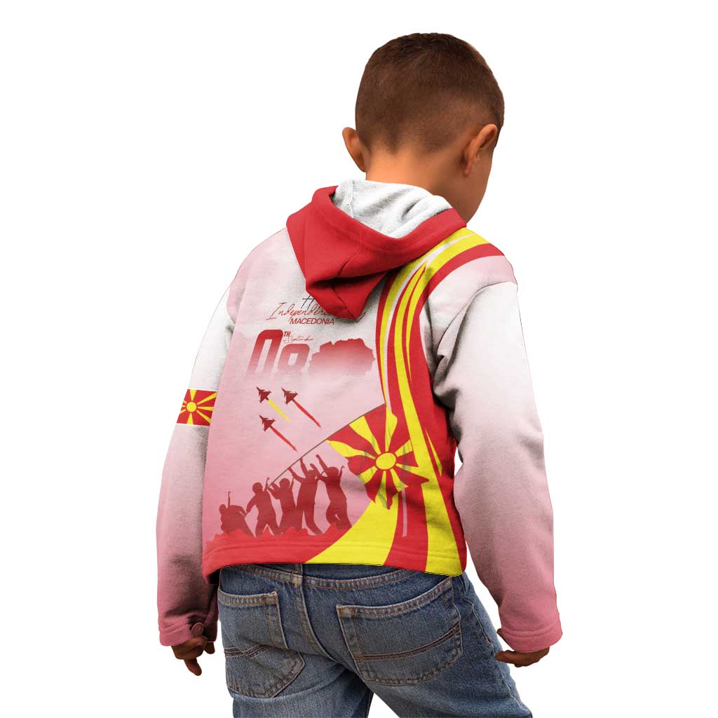 Macedonia Independence Day Kid Hoodie Den na nezavisnosta - Wonder Print Shop
