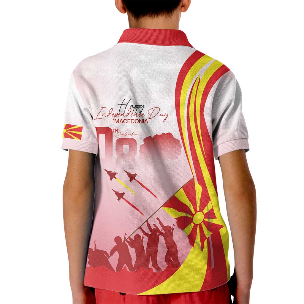 Macedonia Independence Day Kid Polo Shirt Den na nezavisnosta - Wonder Print Shop