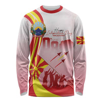 Macedonia Independence Day Long Sleeve Shirt Den na nezavisnosta - Wonder Print Shop
